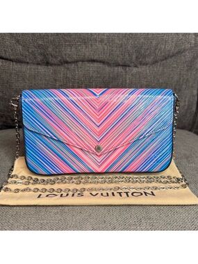 Louis Vuitton pochette Felicie Tropical epi leather  limited edition